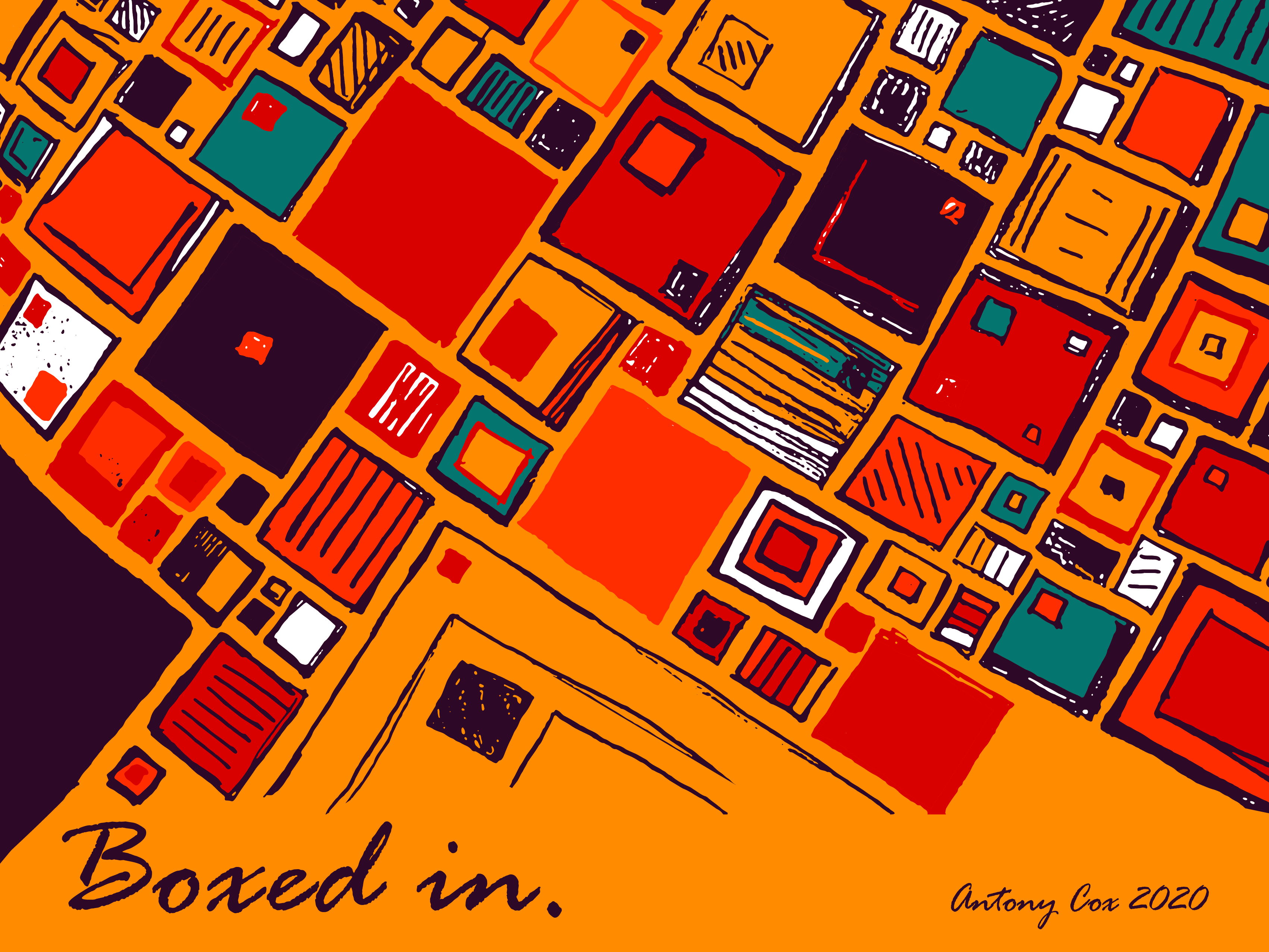 Digital Art - Boxed In 3